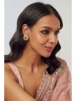 KARISA DESIGNS - Pink Shaima Moissanite Earring