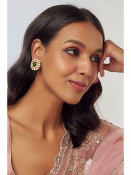 KARISA DESIGNS - Green Ama Moissanite Earring