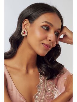 KARISA DESIGNS - Red Shinoy Moissanite Earring