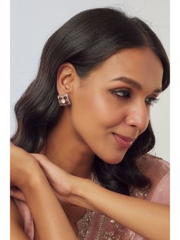 KARISA DESIGNS - Pink Nuri Victorian Moissanite Earring