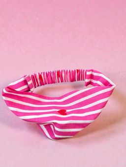 That Romeo - Candy Pink Heart Stripe Headband
