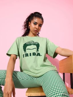 DILLINGER - Green Graphic Oversized T-Shirt
