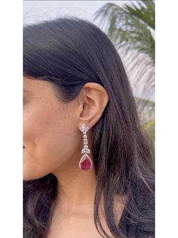PRATA - Fantasia Pink Earrings