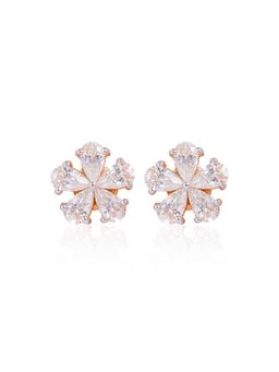 PRATA - Blaze White Studs Earrings