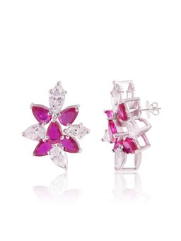 PRATA - Vine Whisper Red Earrings