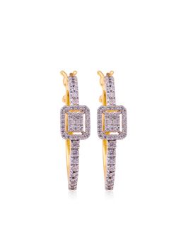PRATA - Elanor White Hoops Earrings