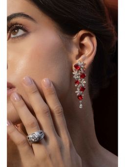 PRATA - Florenza Red Earrings