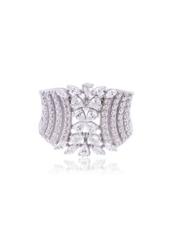 PRATA - Danilo Curve White Ring