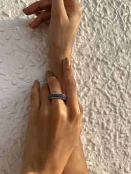 PRATA - Spectrum Sparkle Blue Ring