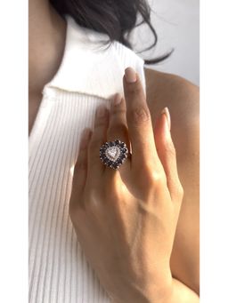 PRATA - Ocean Heart Blue Ring
