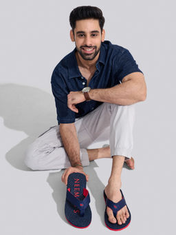 Neeman's - Men Float Ease Flipflops Casual Navy Blue