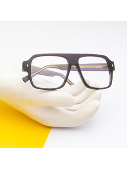 TED SMITH - Men Acetate Aviator Black Eyeglass Frame (58)