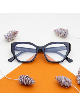 TED SMITH - Women Acetate Cat Eye Black Eyeglass Frame (52)