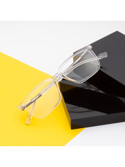 TED SMITH - Unisex Acetate Square Clear Eyeglass Frame (54)