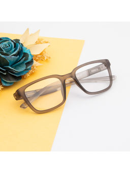 TED SMITH - Unisex Plastic Wayfarer Grey Eyeglass Frame (51)