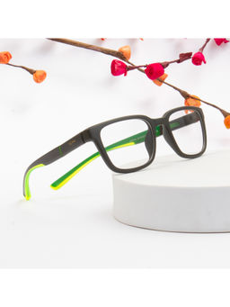 TED SMITH - Unisex Plastic Wayfarer Black Eyeglass Frame (51)