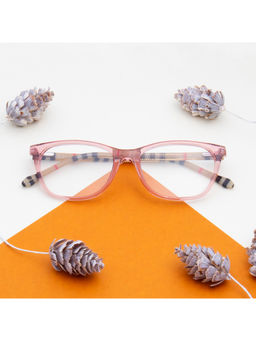 TED SMITH - Unisex Acetate Cat Eye Pink Eyeglass Frame (52)