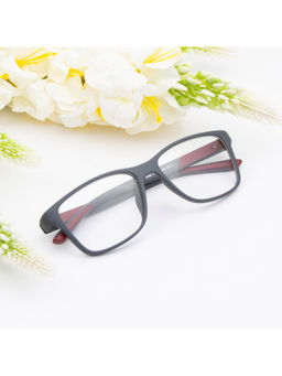 TED SMITH - Unisex Plastic Wayfarer Grey Eyeglass Frame (54)