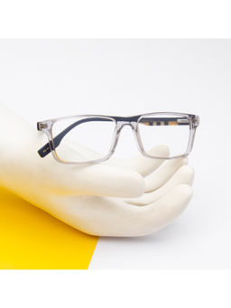 TED SMITH - Unisex Acetate Rectangle Clear Eyeglass Frame (54)