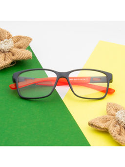 TED SMITH - Unisex Plastic Wayfarer Grey Eyeglass Frame (54)