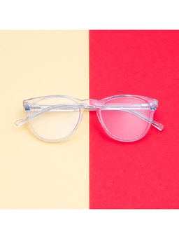 TED SMITH - Unisex Acetate Round Clear Eyeglass Frame (50)