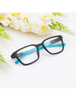 TED SMITH - Unisex Plastic Wayfarer Black Eyeglass Frame (51)