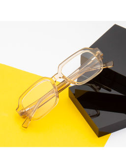 TED SMITH - Unisex Acetate Square Brown Eyeglass Frame (54)