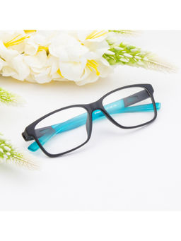 TED SMITH - Unisex Plastic Wayfarer Black Eyeglass Frame (54)