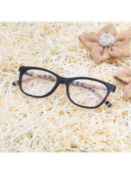 TED SMITH - Unisex Acetate Cat Eye Black Eyeglass Frame (52)