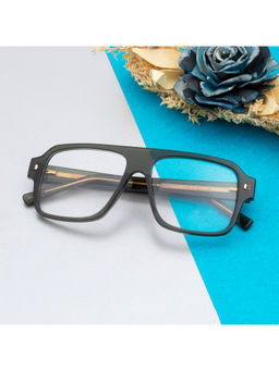 TED SMITH - Men Acetate Aviator Grey Eyeglass Frame (58)