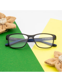 TED SMITH - Unisex Plastic Wayfarer Black Eyeglass Frame (52)