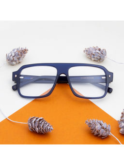 TED SMITH - Men Acetate Aviator Blue Eyeglass Frame (58)