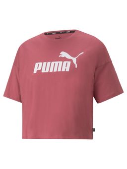 Puma - Ess Cropped Logo Women Pink T-shirts