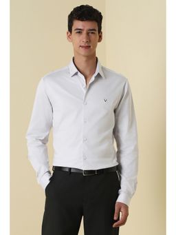 Allen Solly - Grey Solid Regular Shirt