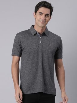 Classic Polo - Grey Solid Slim Polo T-Shirt