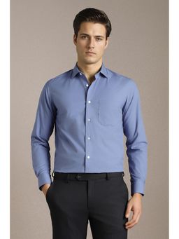 Louis Philippe - Blue Solid Regular Shirt