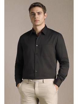 Louis Philippe - Brown Solid Regular Shirt