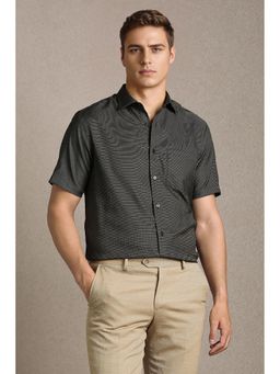 Louis Philippe - Black Printed Regular Shirt