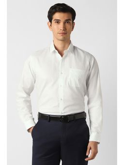 Peter England - White Checks Regular Shirt