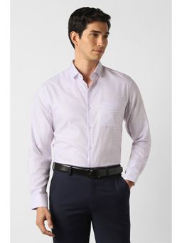 Peter England - Purple Checks Regular Shirt