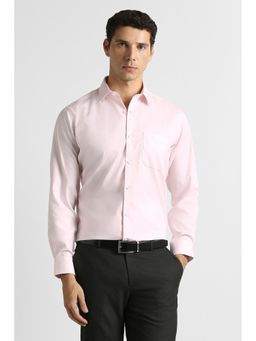 Van Heusen - Pink Solid Regular Shirt