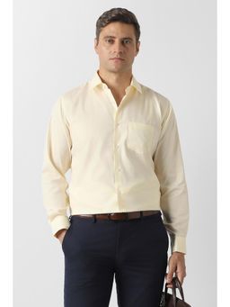 Van Heusen - Beige Solid Regular Shirt