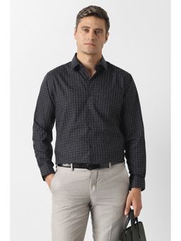 Van Heusen - Black Checks Regular Shirt