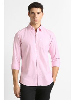 Van Heusen - Pink Solid Regular Shirt