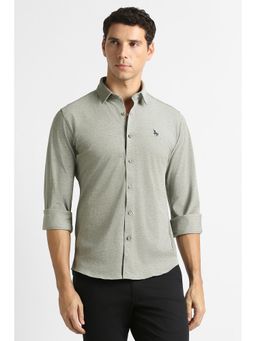Van Heusen - Grey Printed Regular Shirt