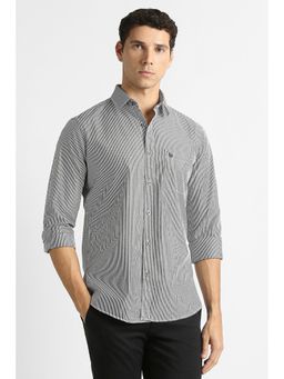 Van Heusen - Grey Stripes Regular Shirt