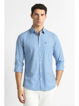 Van Heusen - Blue Checks Regular Shirt