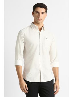 Van Heusen - Beige Printed Regular Shirt