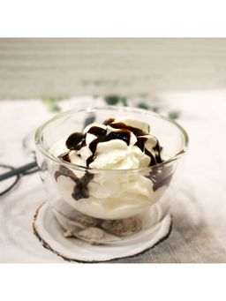 EZ Life - Borosilicate Double Wall Dessert Glass Bowls - Transparent - 150 ml - Pack of 4