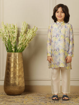 POCOMICO - Boys Multi-Color Kurta with Pant